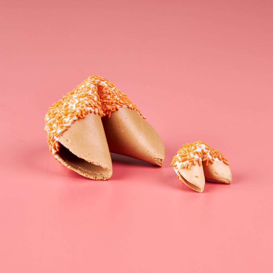 Giant White Chocolate with Orange Dots