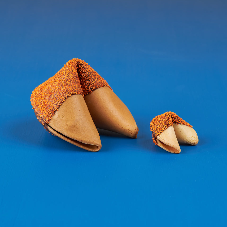 Giant Dark Chocolate with Orange Dots