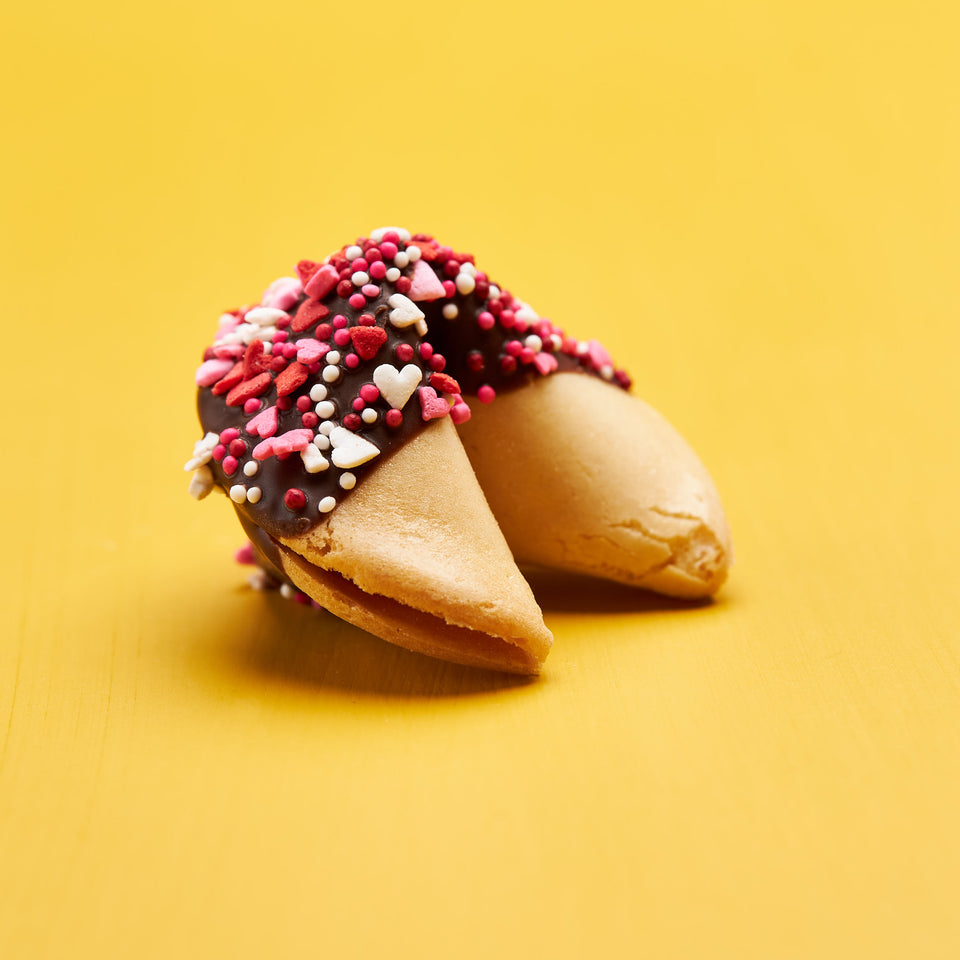 Classic Dark Chocolate with Valentines Sprinkles
