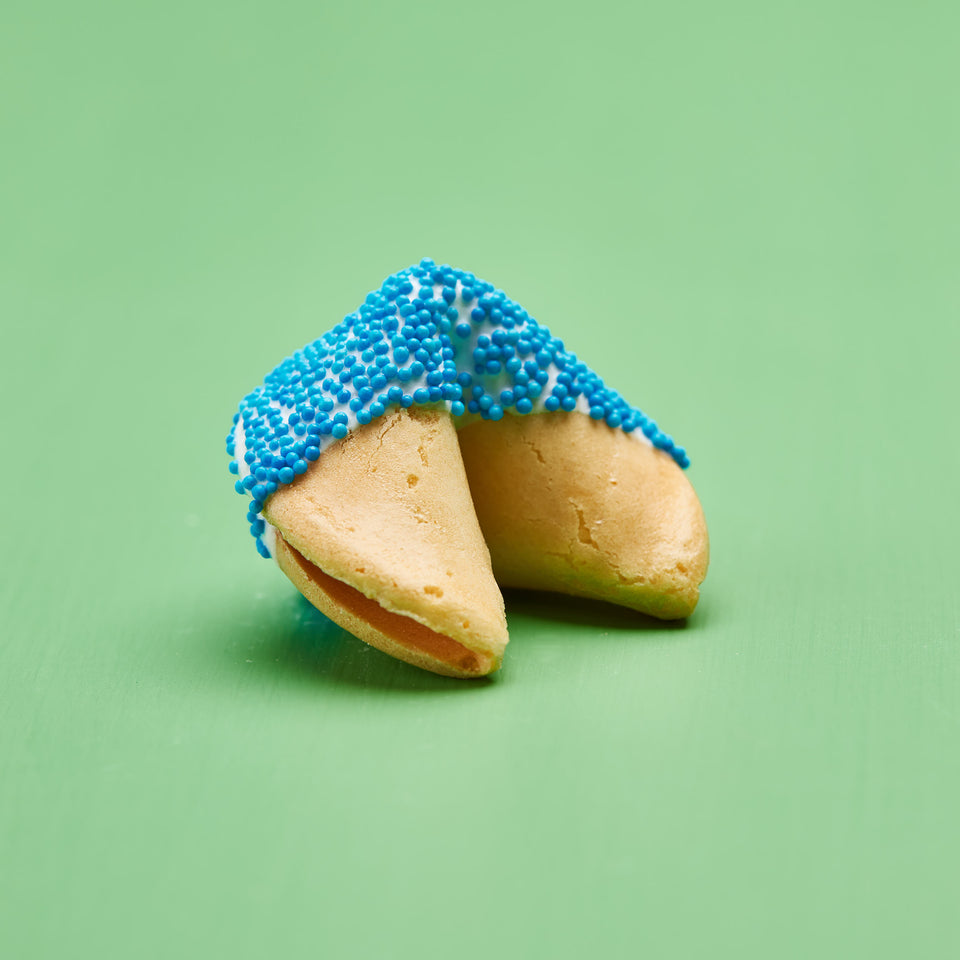 Classic White Chocolate with Blue Dots