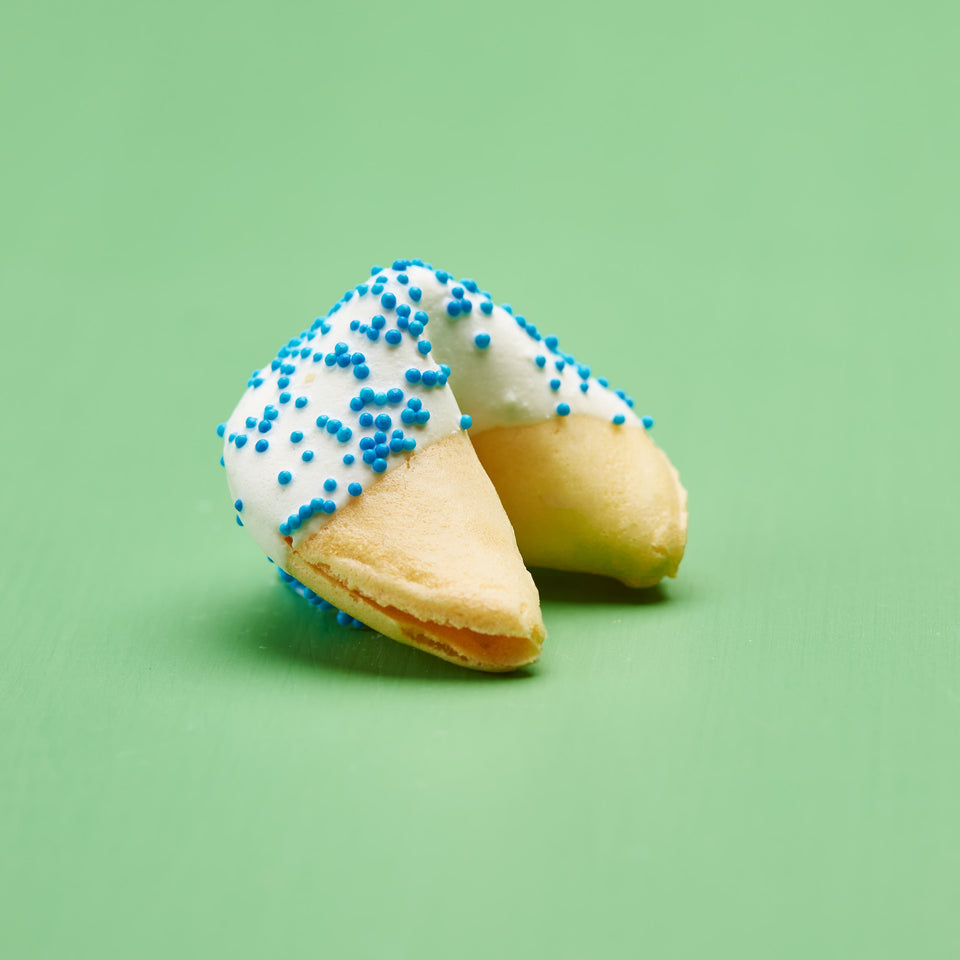 Classic White Chocolate with Blue Dots