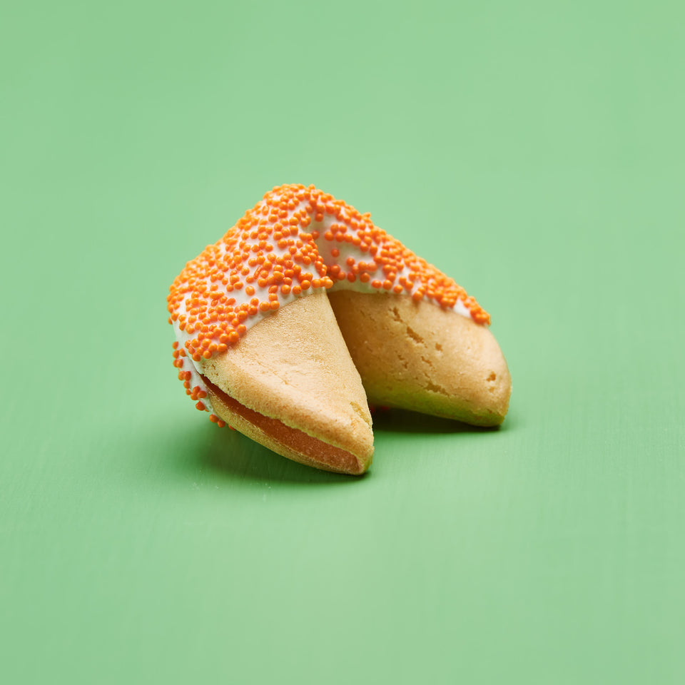Classic White Chocolate with Orange Dots