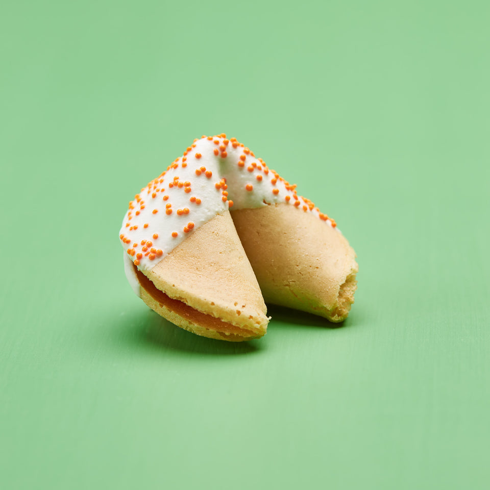 Classic White Chocolate with Orange Dots
