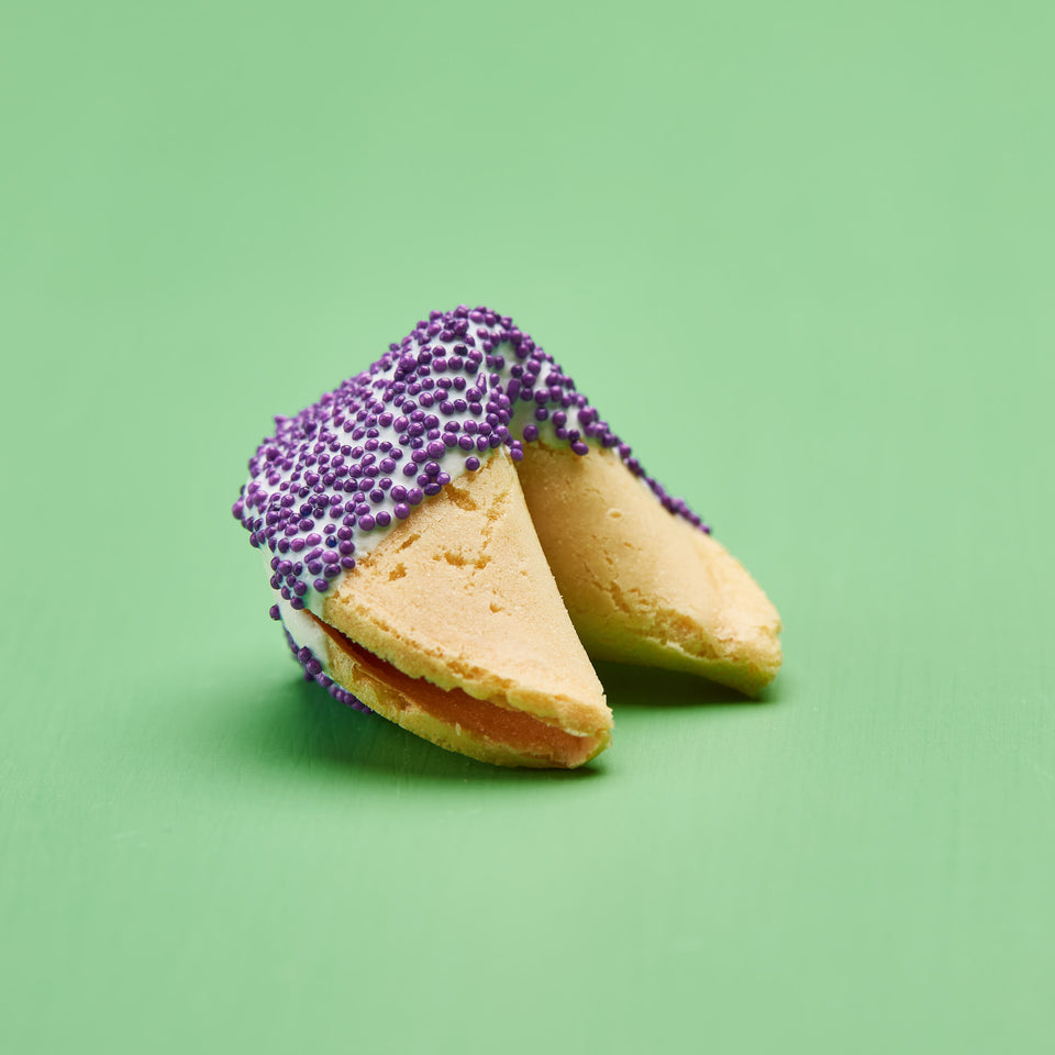 Classic White Chocolate with Purple Dots