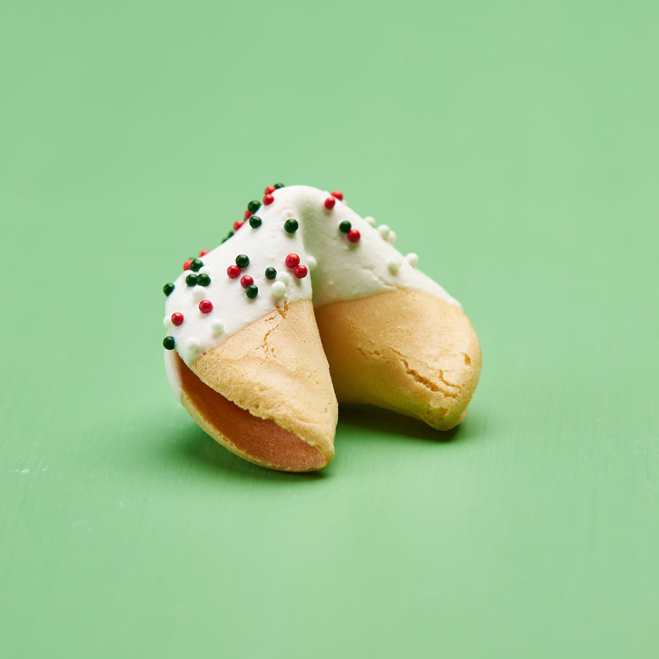 Classic White Chocolate with Red, White, and Green Sprinkles