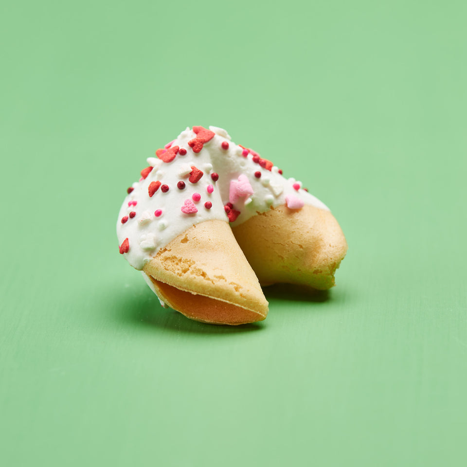 Classic White Chocolate with Valentines Sprinkles
